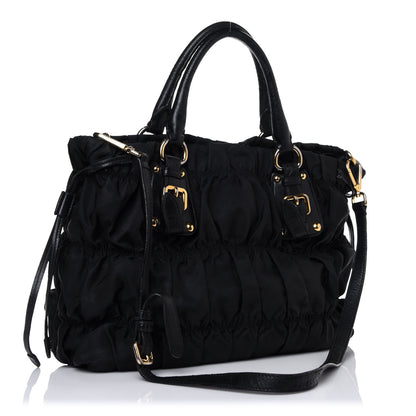 Prada Tessuto Nylon Gaufre Tote Black 2 of 20