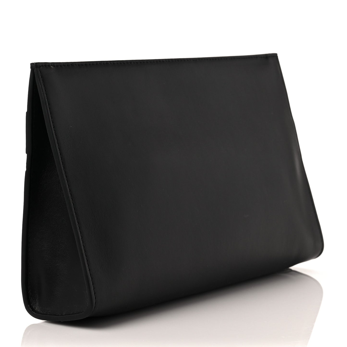 Calfskin Regllisse Clutch Black