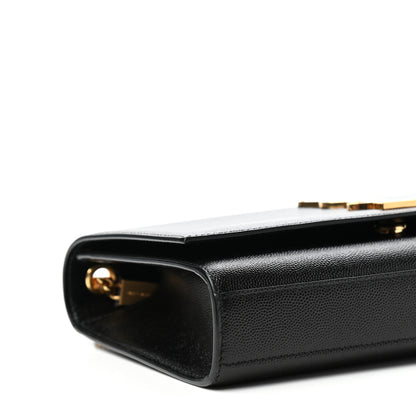 Saint Laurent Grain De Poudre Medium Classic Monogram Kate Satchel Black 8 of 11