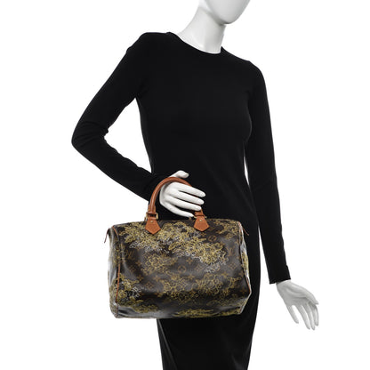 Louis Vuitton Monogram Dentelle Speedy 30 Gold 2 of 8