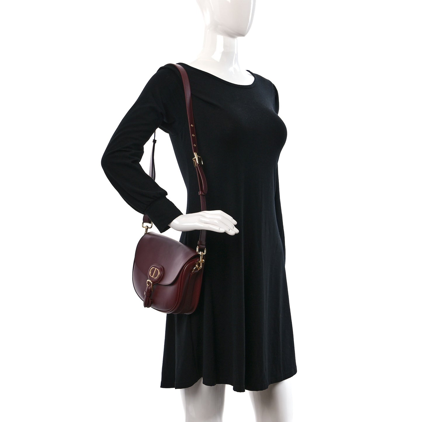 Box Calfskin Medium Bobby Flap Red Bricks