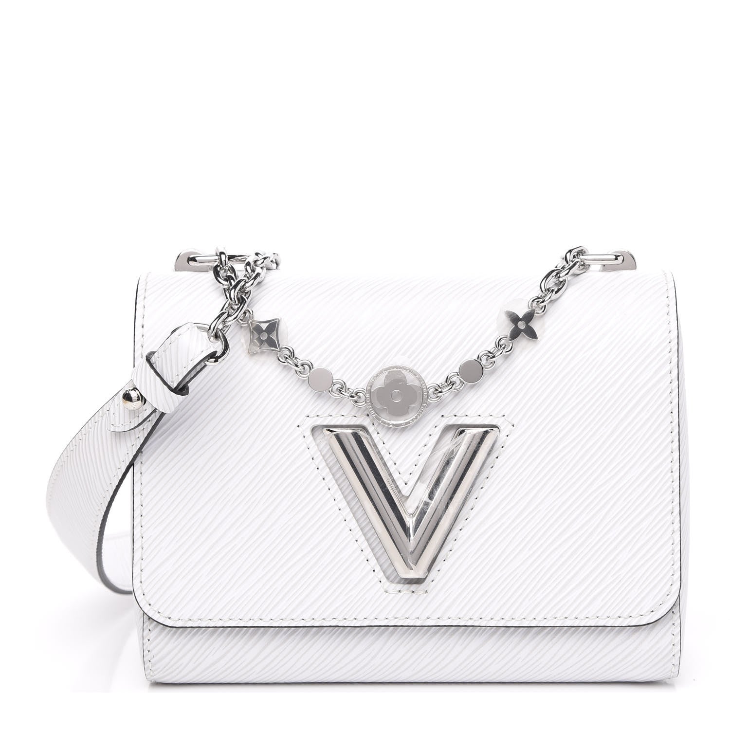 Louis Vuitton Epi Flower Jewels Twist Shoulder Bag PM White 1 of 8