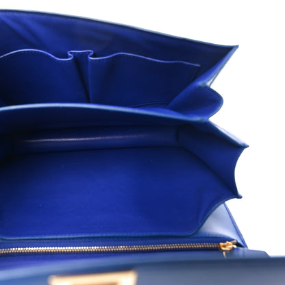 Celine Box Calfskin Medium Classic Box Flap Bag Indigo 5 of 10