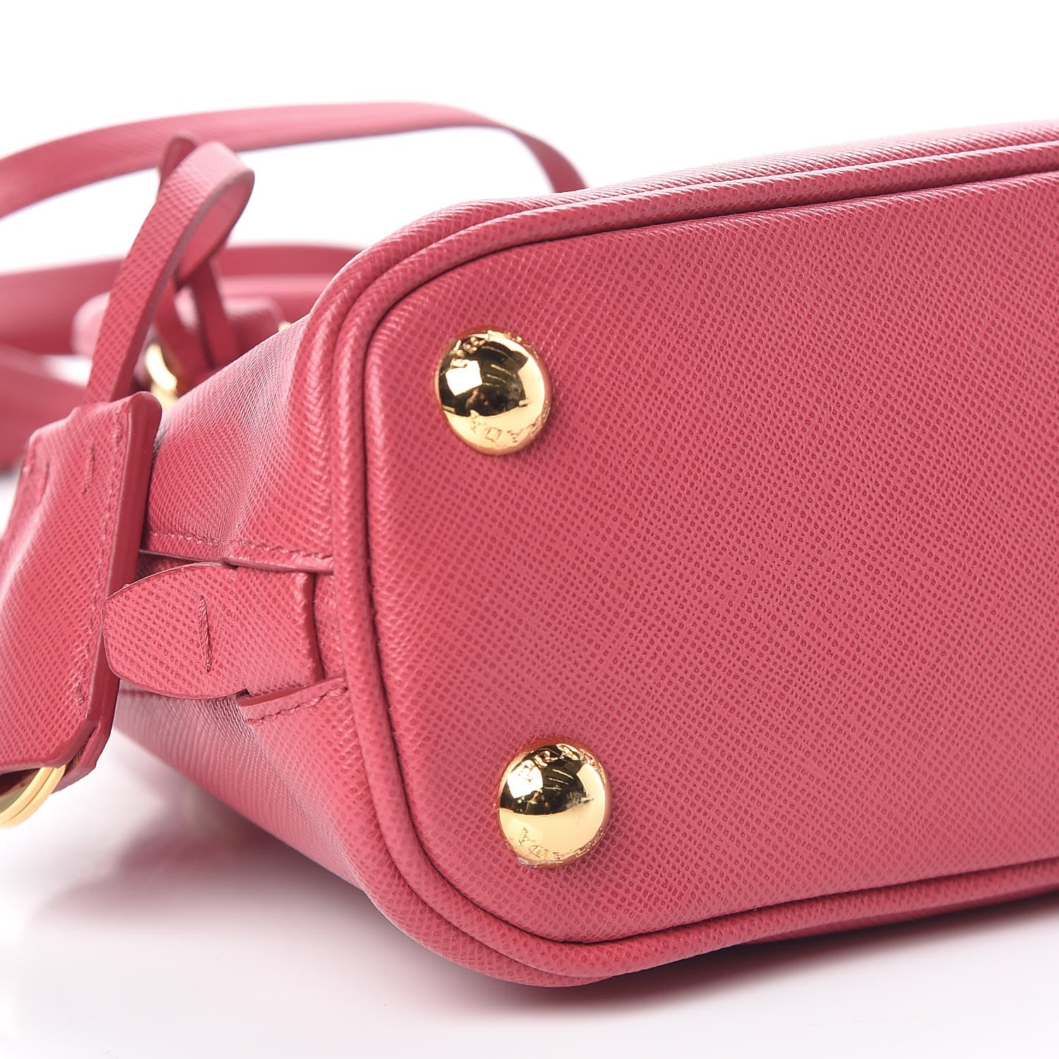 Prada Saffiano Lux Mini Promenade Tote Peonia 6 of 10