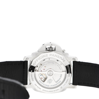 Panerai Stainless Steel Alligator 44mm 1950 3 Days GMT Power Reserve Automatic Watch Black PAM00321 4 of 6