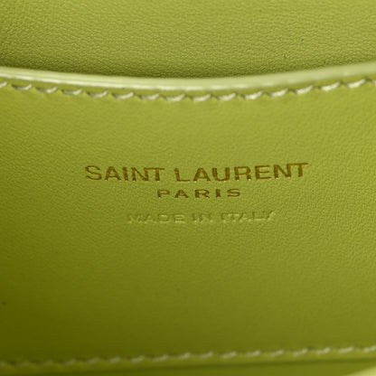 Saint Laurent Calfskin Lizard Embossed Le 5 A 7 Mini Hobo Dull Lime 6 of 10