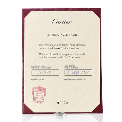 Cartier 18K White Gold 3.5mm LOVE Wedding Band Ring 49 4.75 5 of 5