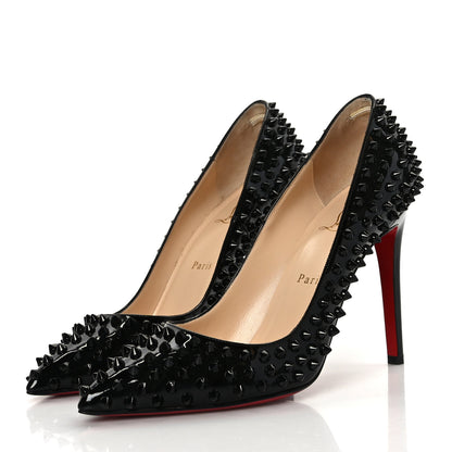 Christian Louboutin Nappa Pigalle Spikes 100 Pumps 40 Black 3 of 7