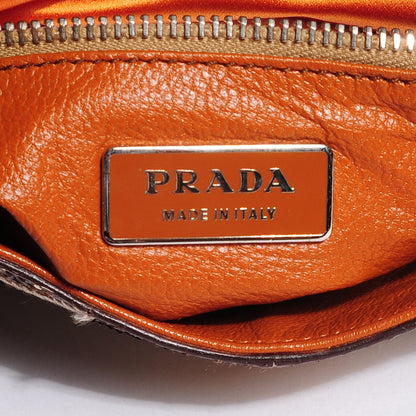 Prada Python Patch Shoulder Bag Naturale 7 of 9