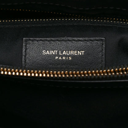 Saint Laurent Calfskin Y Quilted Monogram Medium Loulou Chain Satchel Black 7 of 9