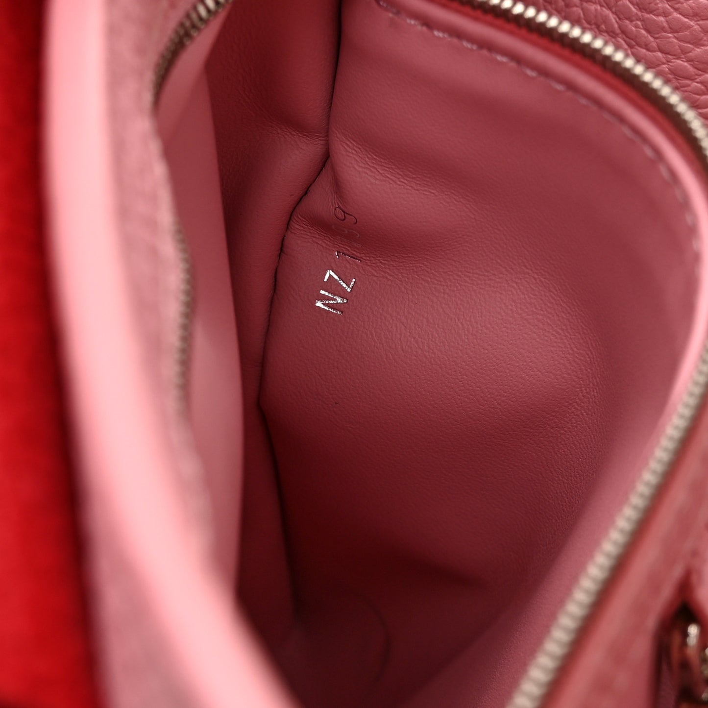 Taurillon Capucines BB Pink Dark Red