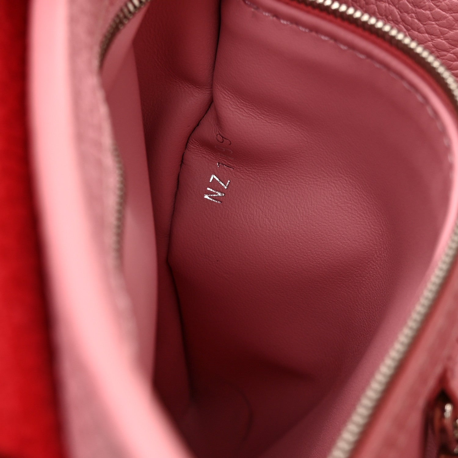 Louis Vuitton Taurillon Capucines BB Pink Dark Red 7 of 10