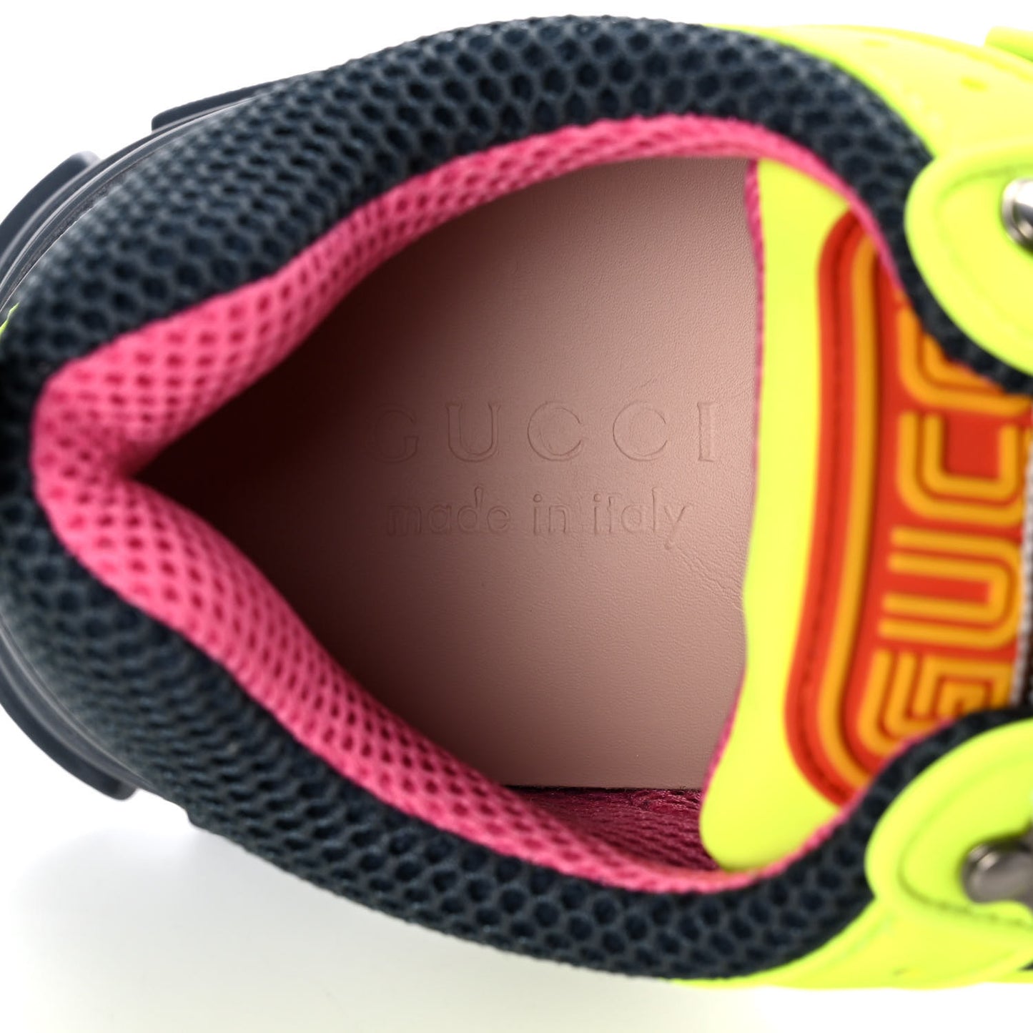 X SEGA Mesh Technical Canvas Calfskin Reflective Mens Flashtrek Sneakers 9 Neon Yellow Lotus