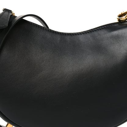 Fendi Vitello Grace Matte Mini Fendigraphy Hobo Bag Black 8 of 10