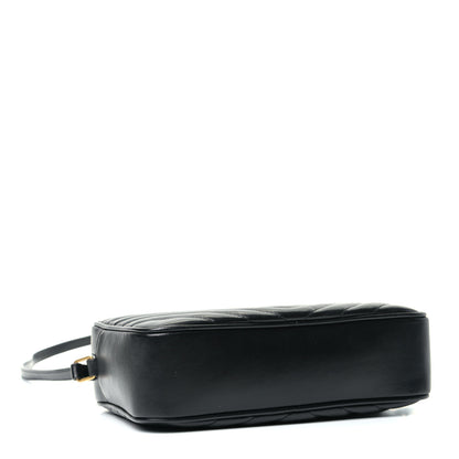 Saint Laurent Calfskin Matelasse Monogram Lou Camera Bag Black 3 of 5