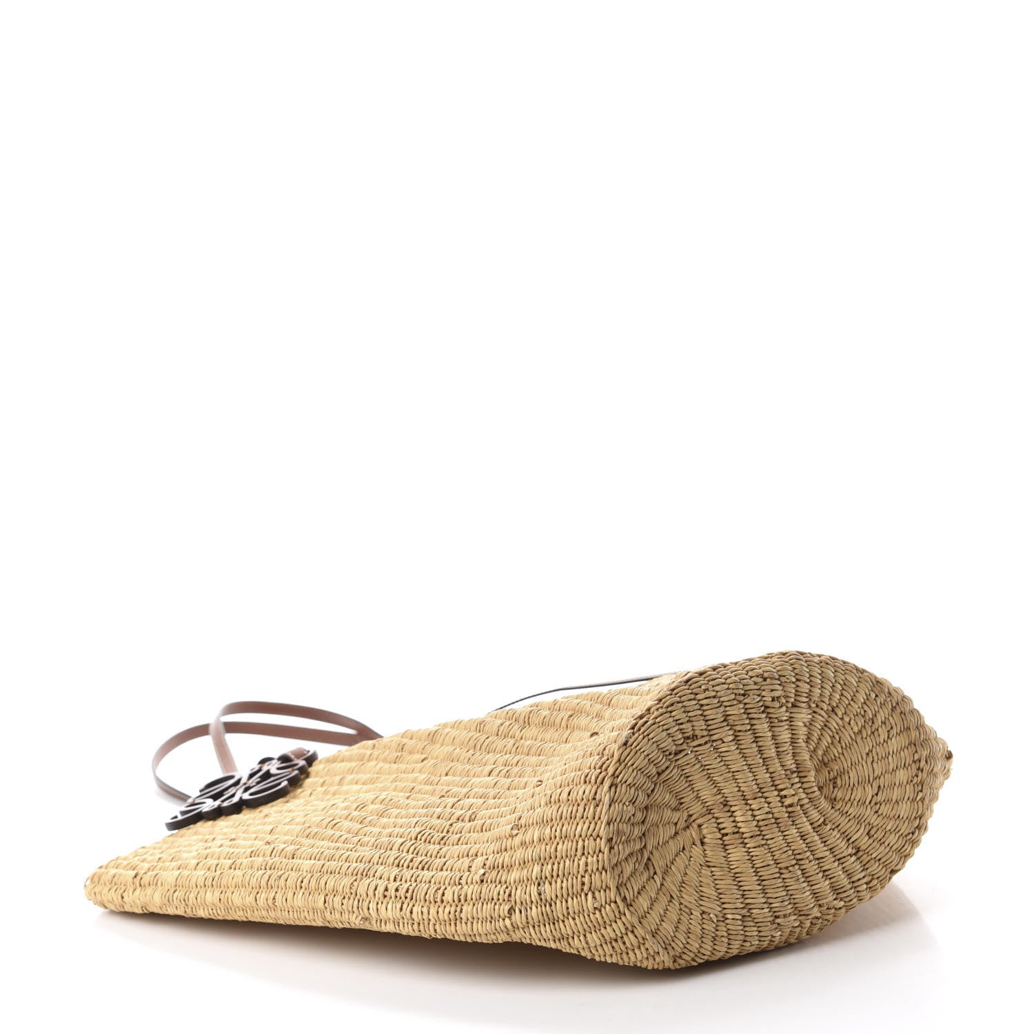 Loewe Raffia Calfskin Shell Tote Tan 4 of 10