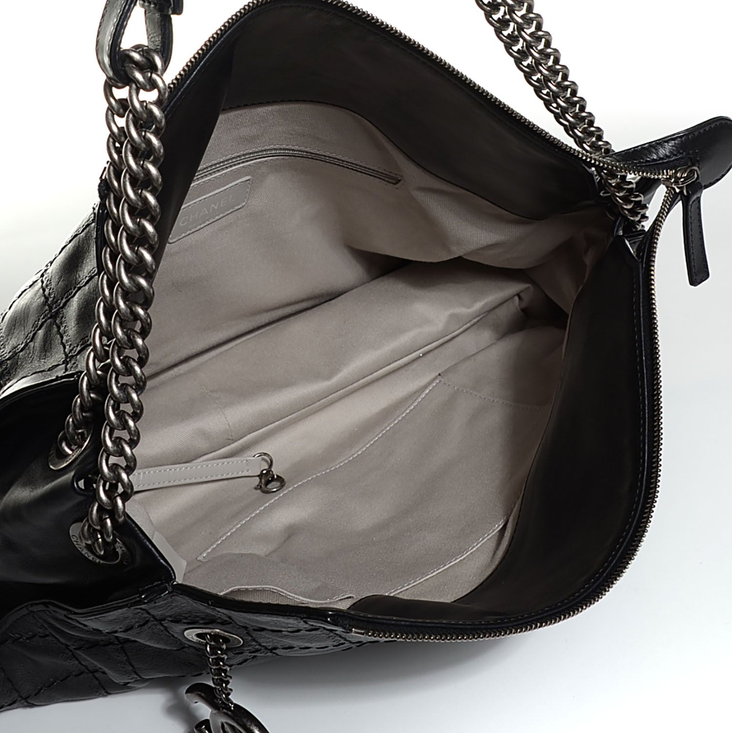 Chanel Calfskin CC Crave Tote Black 5 of 7