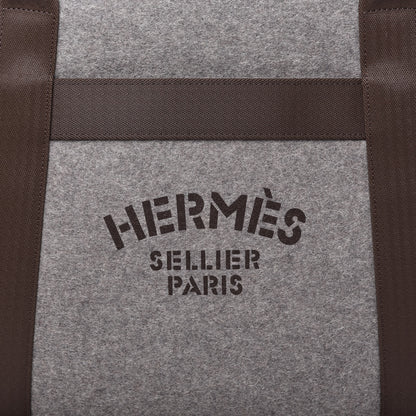 Hermes Felt Sac De Pansage Groom Bag Acier 12 of 13