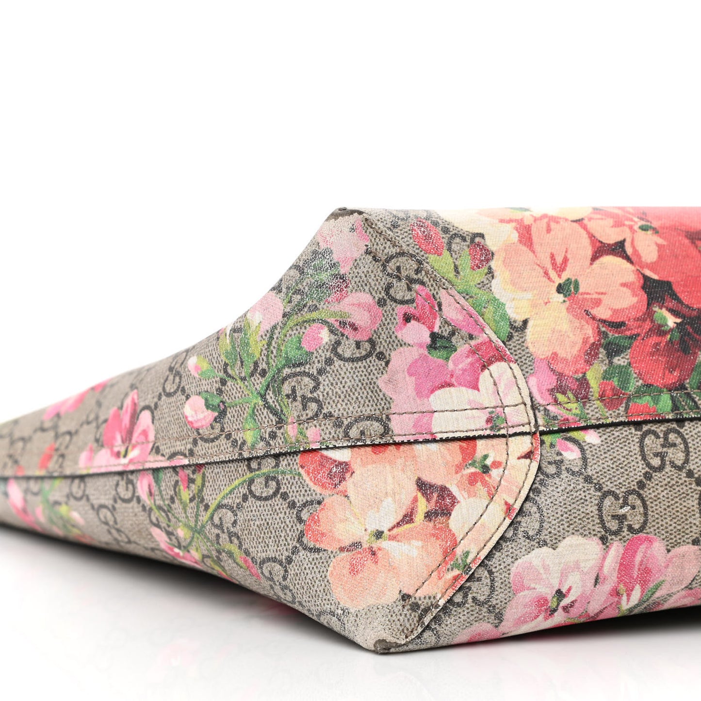 GG Supreme Monogram Blooms Medium Reversible Tote Beige Multicolor Dry Rose