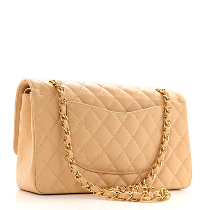 Chanel Caviar Quilted Medium Double Flap Beige 3 of 12