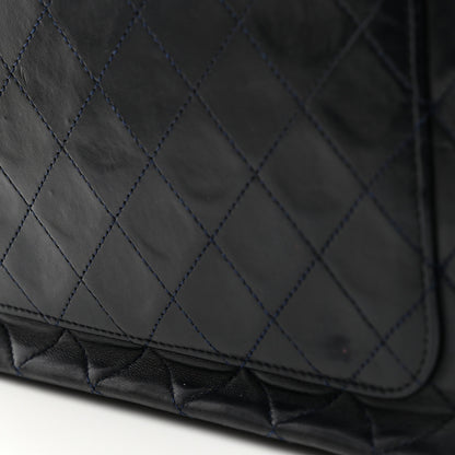 Chanel Lambskin Quilted Medium Double Flap Navy 11 of 13