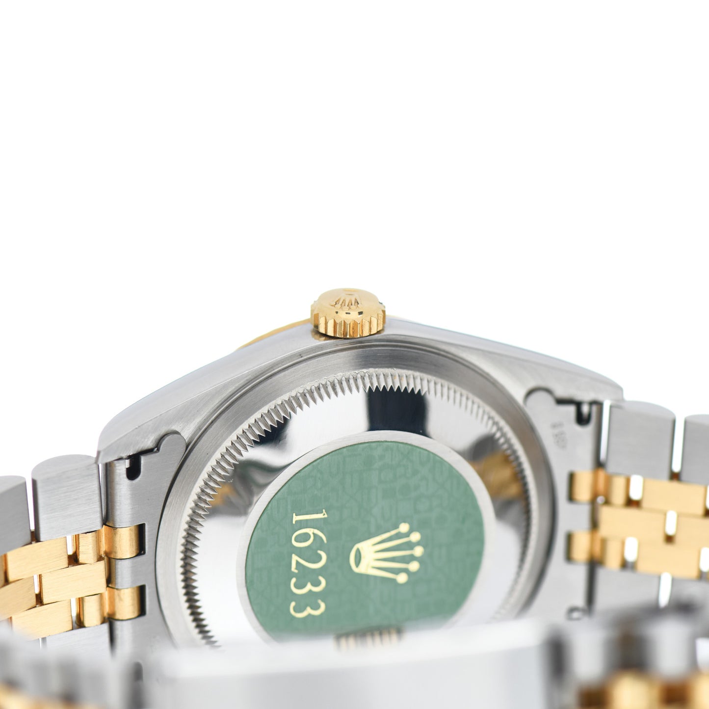 Stainless Steel 18K Yellow Gold 36mm Oyster Perpetual Datejust Watch Champagne 16233