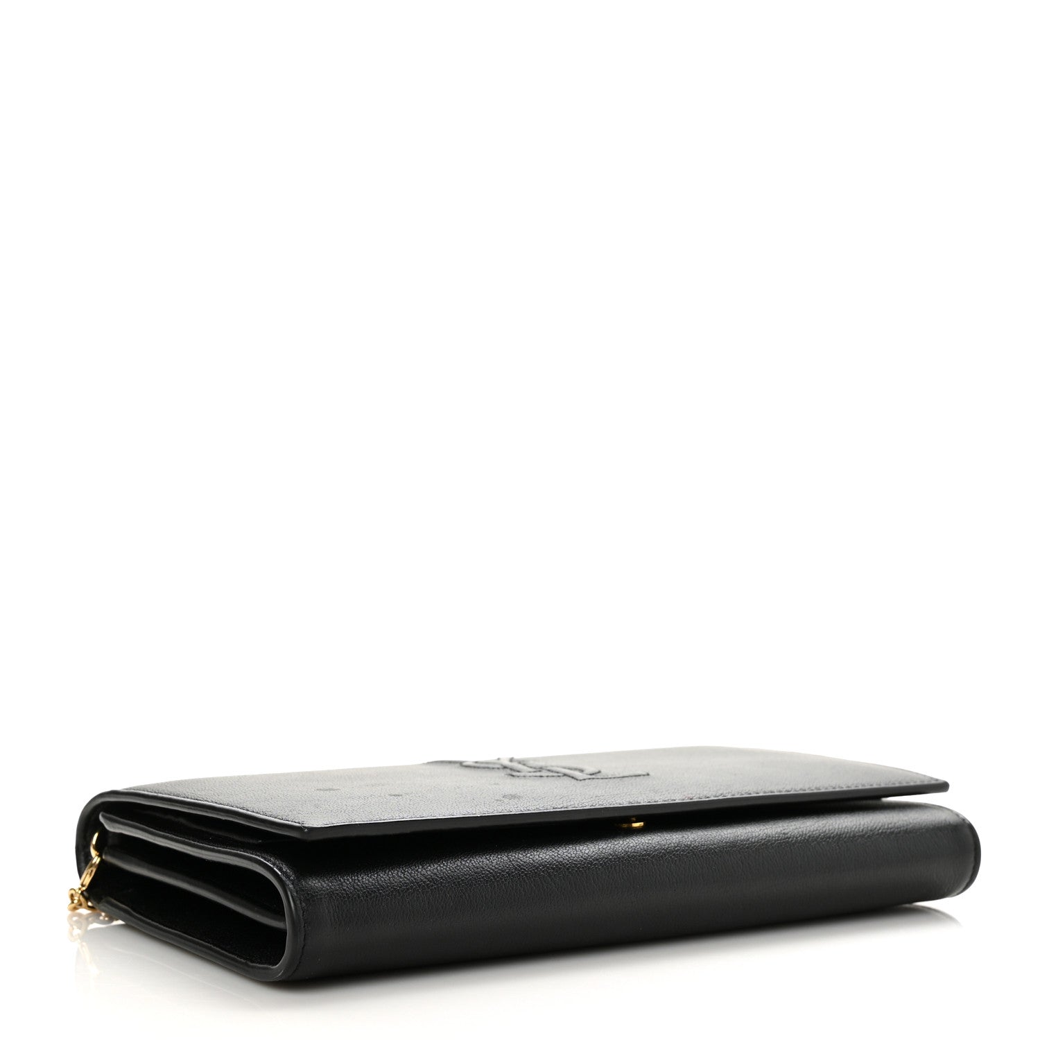 Saint Laurent Calfskin Monogram Belle de Jour Chain Clutch Black 4 of 10