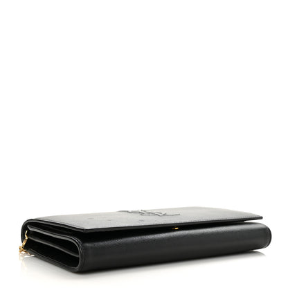 Saint Laurent Calfskin Monogram Belle de Jour Chain Clutch Black 4 of 10