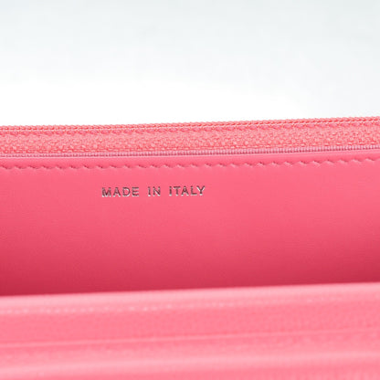Chanel Caviar Chevron Wallet On Chain WOC Pink 7 of 8