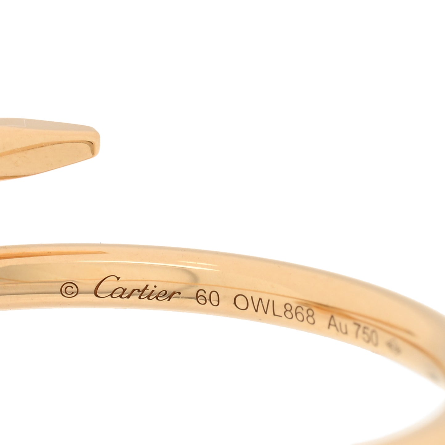 18K Yellow Gold Small Juste Un Clou Ring 60 9