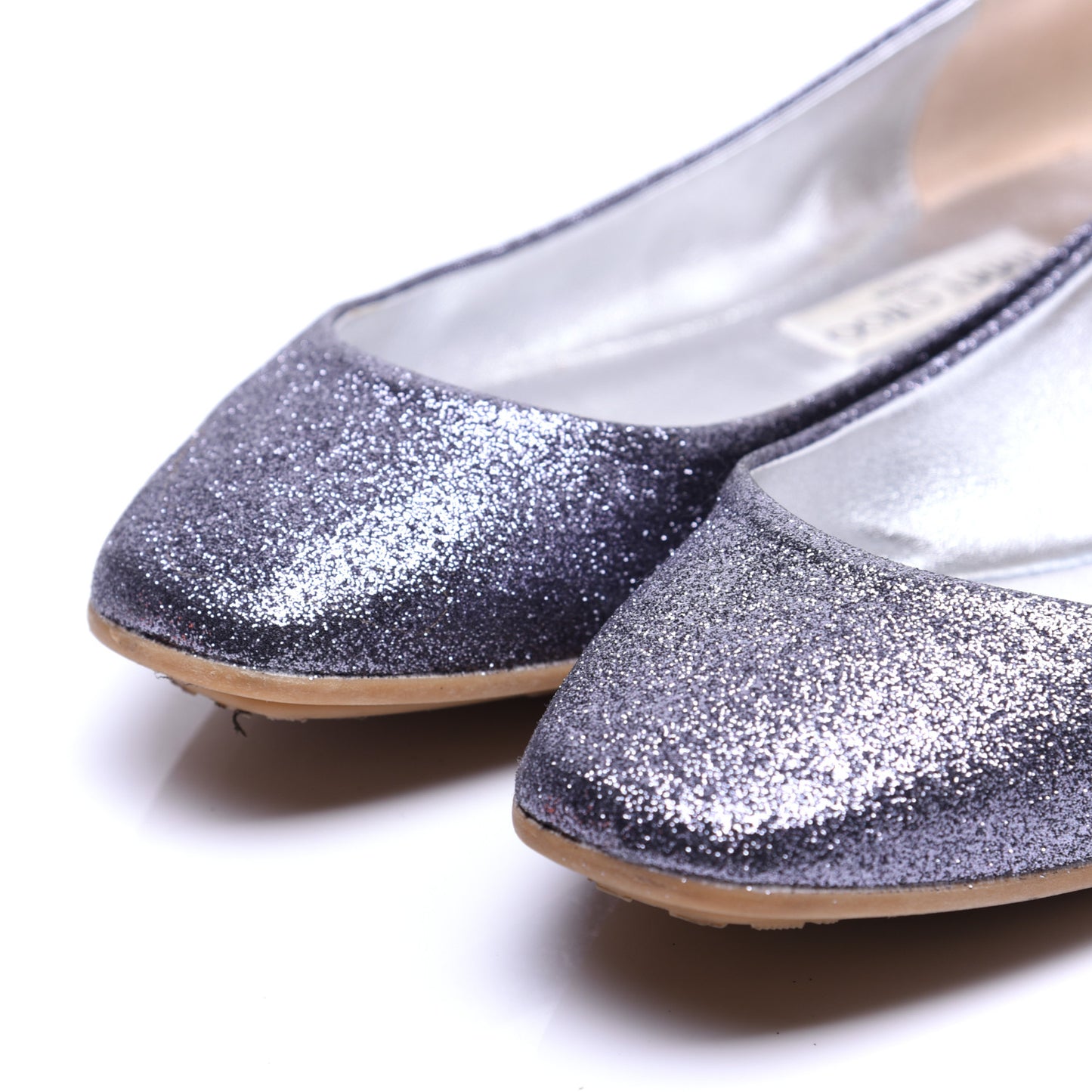 Glitter Flats 37.5 Gunmetal