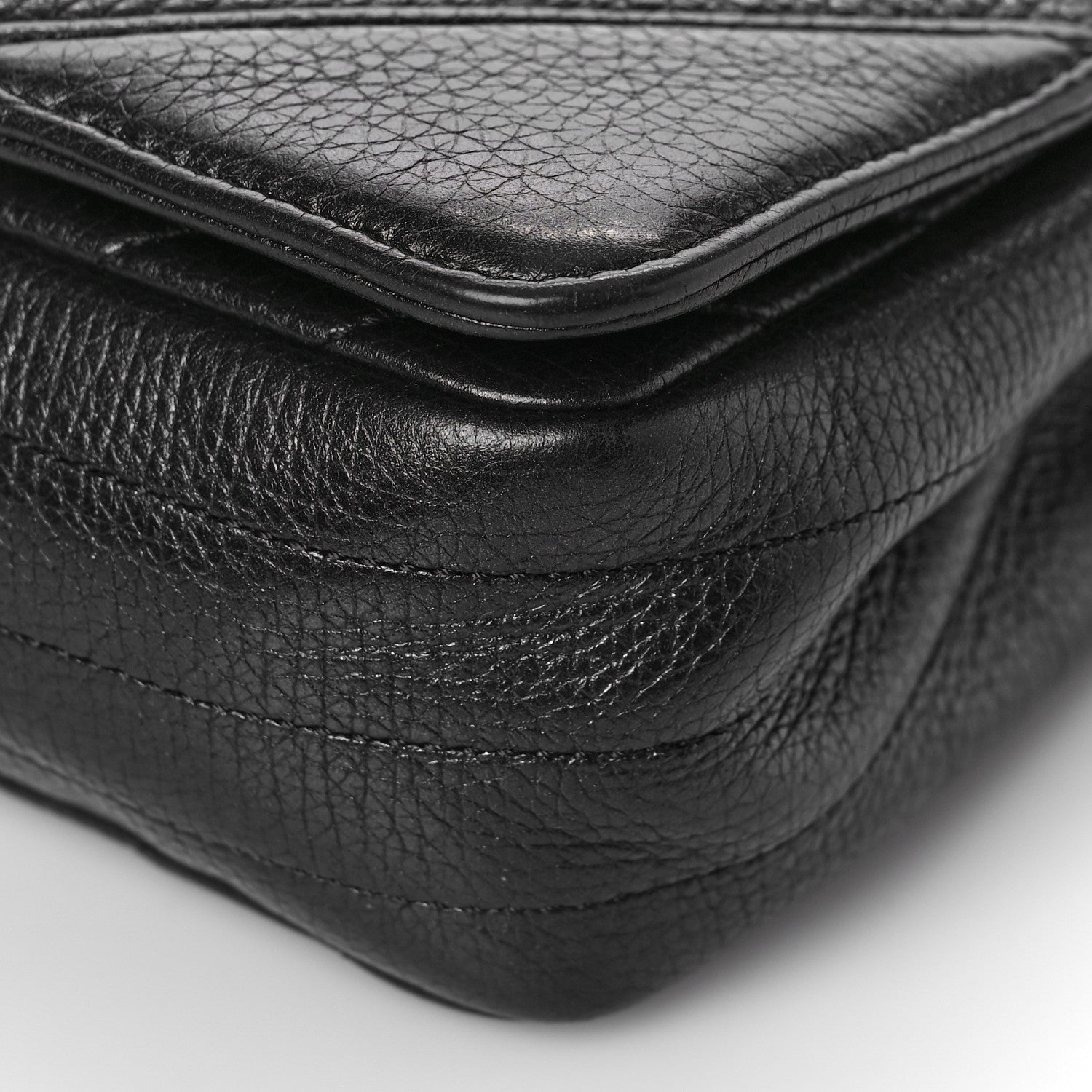 Chanel Chevron Quilted Medium Statement Flap Black 9 of 9