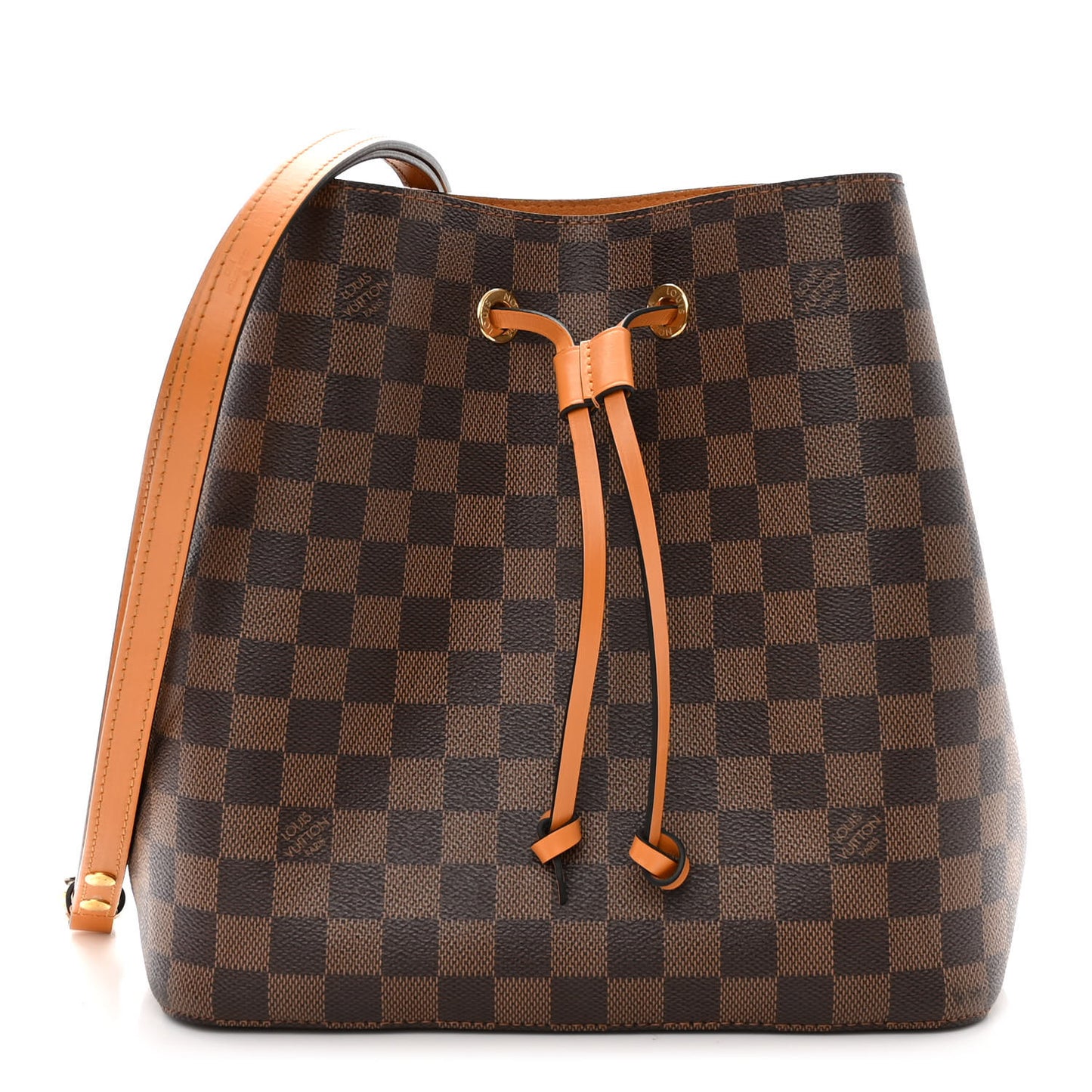 Damier Ebene Neonoe MM Safran