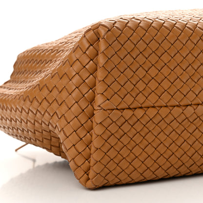 Bottega Veneta Lambskin Intreccio Medium Cabat Caramel 10 of 11