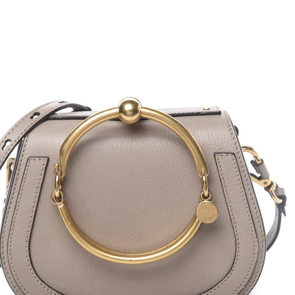 Chloe Calfskin Suede Small Nile Bracelet Bag Motty Grey 7 of 10