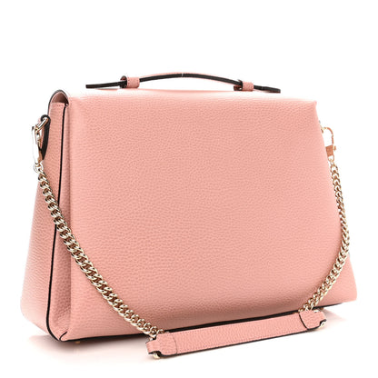 Gucci Dollar Calfskin Medium Interlocking G Top Handle Shoulder Bag Soft Pink 3 of 10