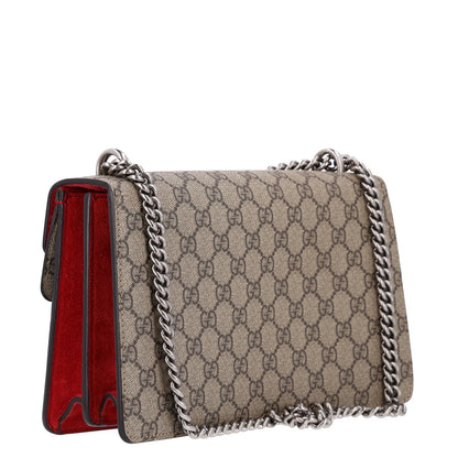 Gucci GG Supreme Monogram Small Dionysus Shoulder Bag Red 2 of 9