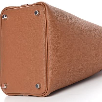 Hermes Taurillon Maurice Picotin Lock 18 PM Gold 9 of 10