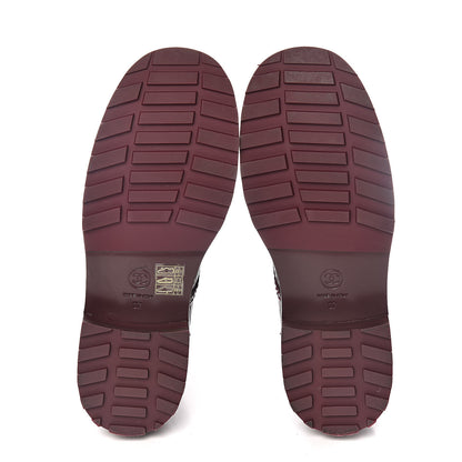 Chanel Calfskin Velvet Pearl Combat Short Boots 37 Burgundy 5 of 8