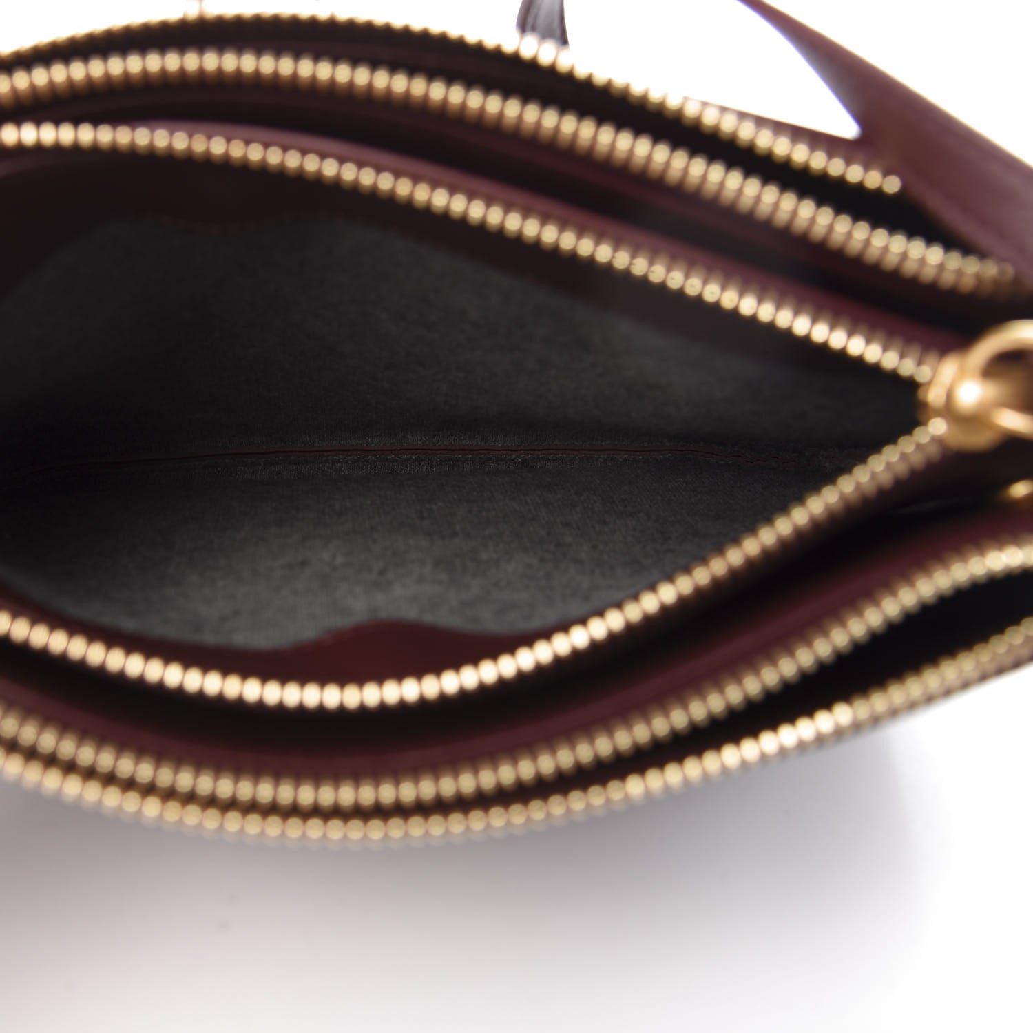 Celine Smooth Lambskin Small Trio Crossbody Bag Burgundy 5 of 9