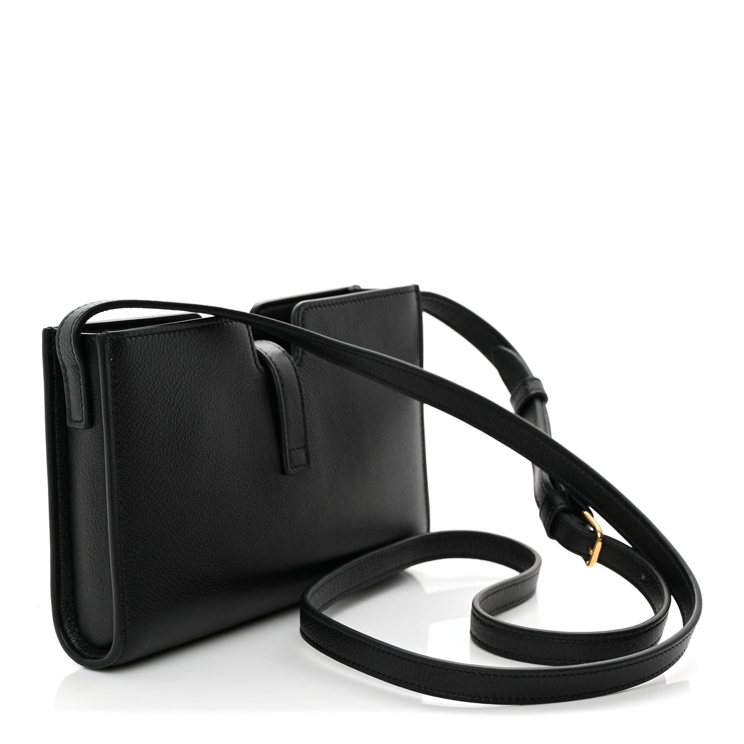 Grained Calfskin 16 Pochette Black
