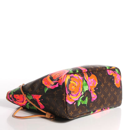 Louis Vuitton Monogram Roses Neverfull MM 4 of 7