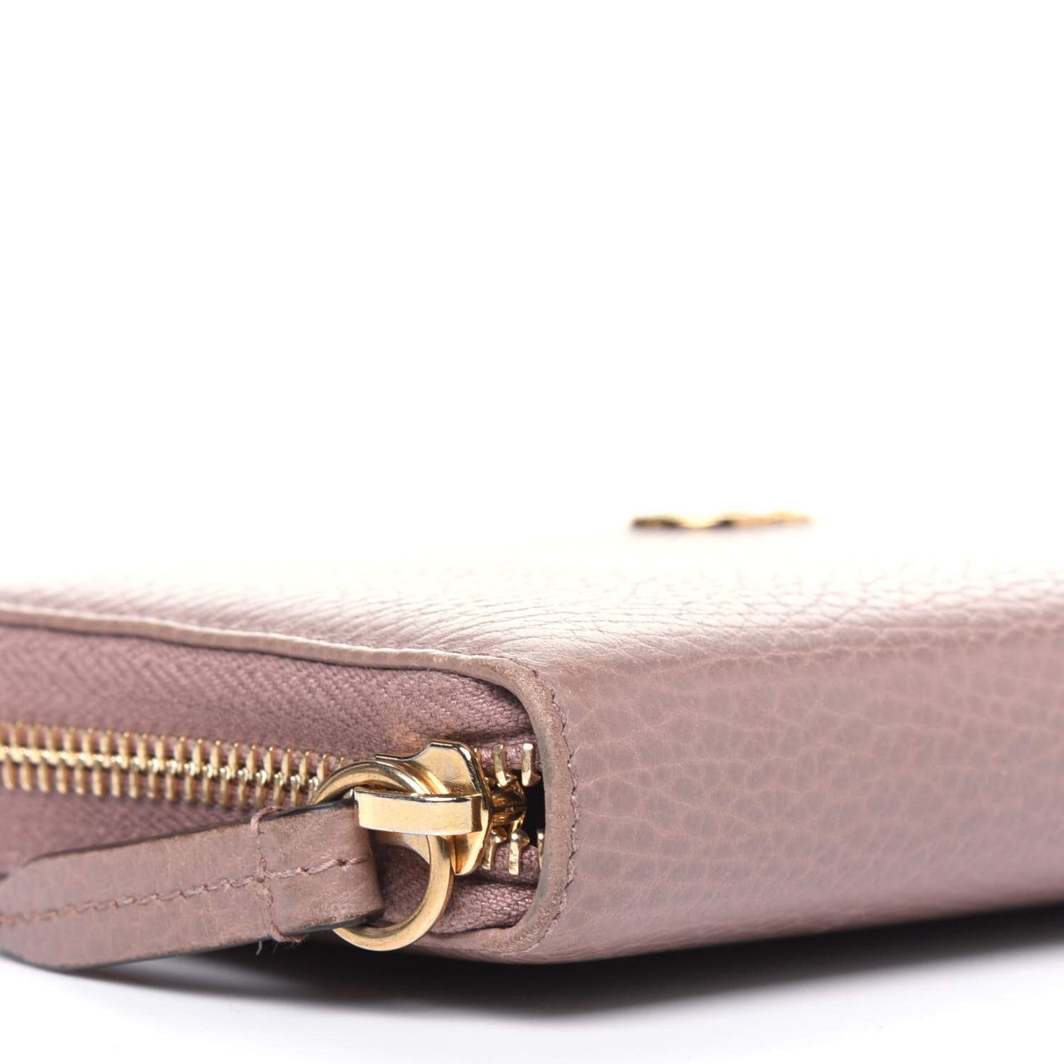 Gucci Dollar Calfskin GG Marmont Zip Around Wallet Porcelain Rose 7 of 16