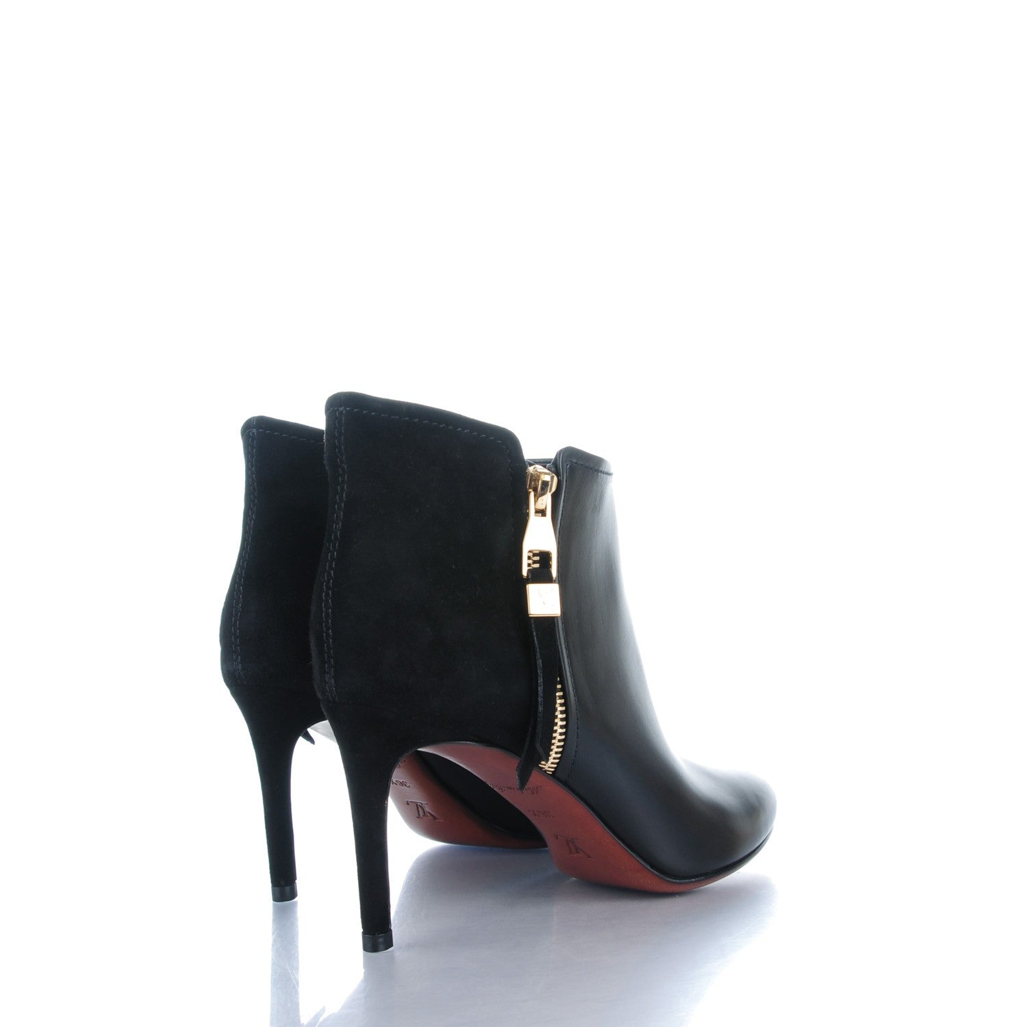 Louis Vuitton Calfskin Zippy Low Boots 36.5 Black 4 of 9
