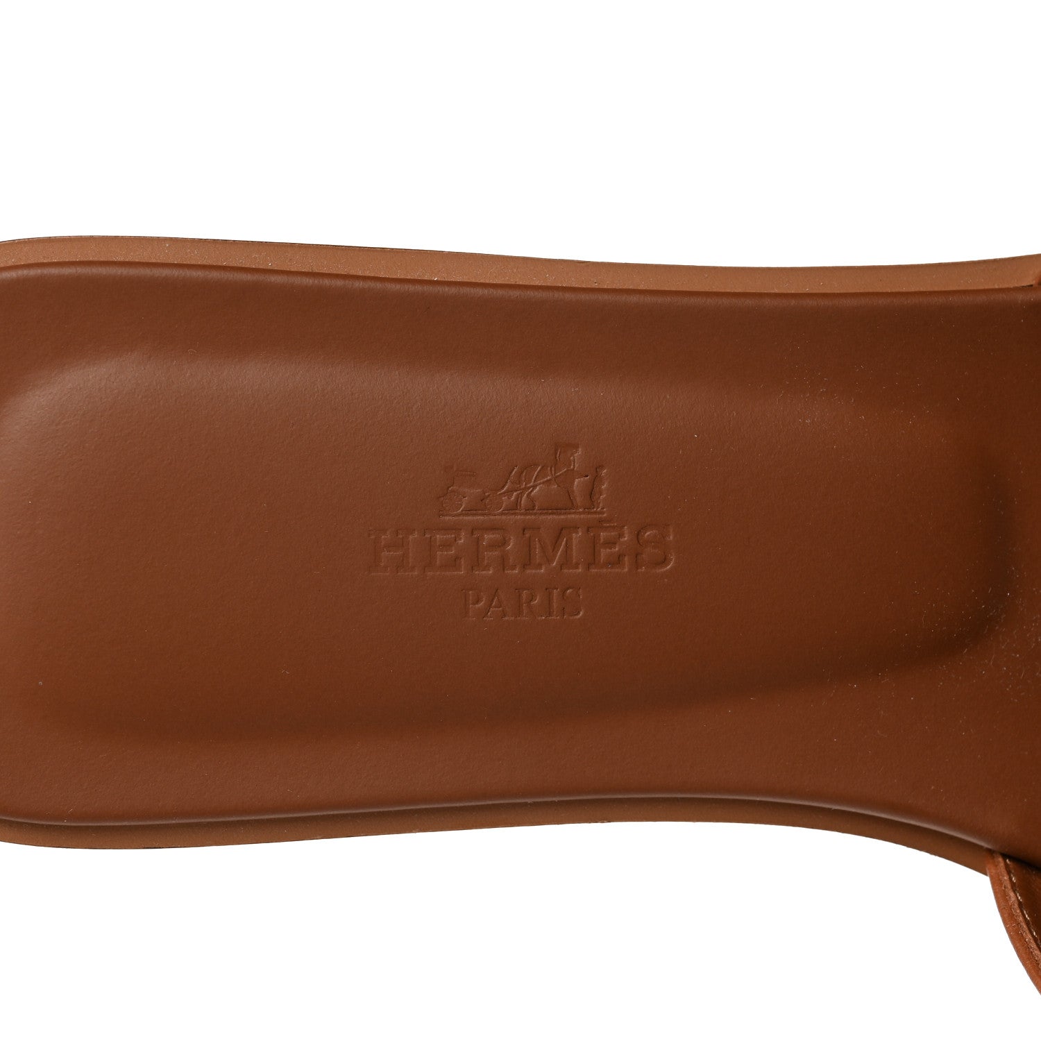 Hermes Box Calfskin Oran Sandals 37 Gold 8 of 9