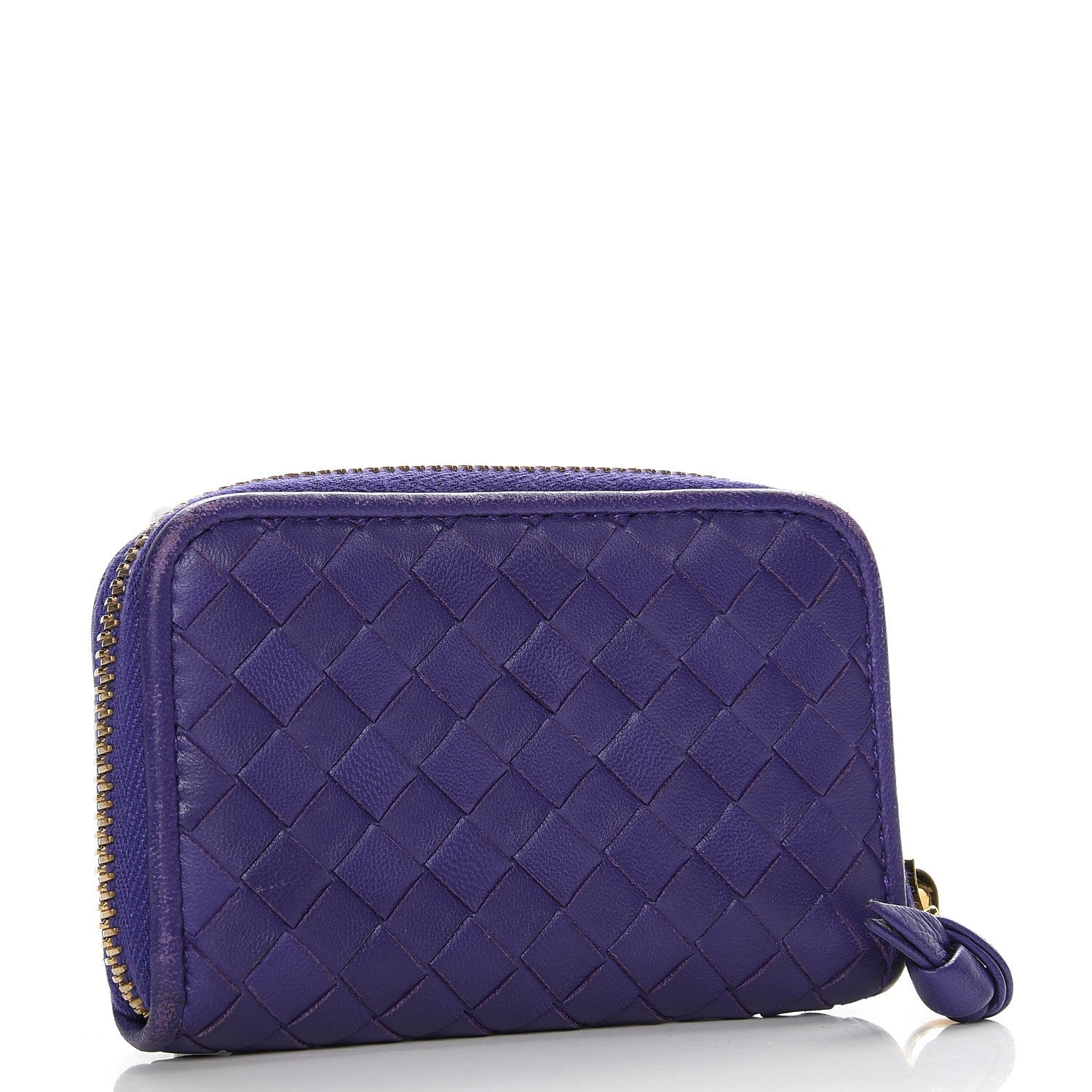 Bottega Veneta Nappa Intrecciato Zip Around Coin Purse Anemone 10 of 17
