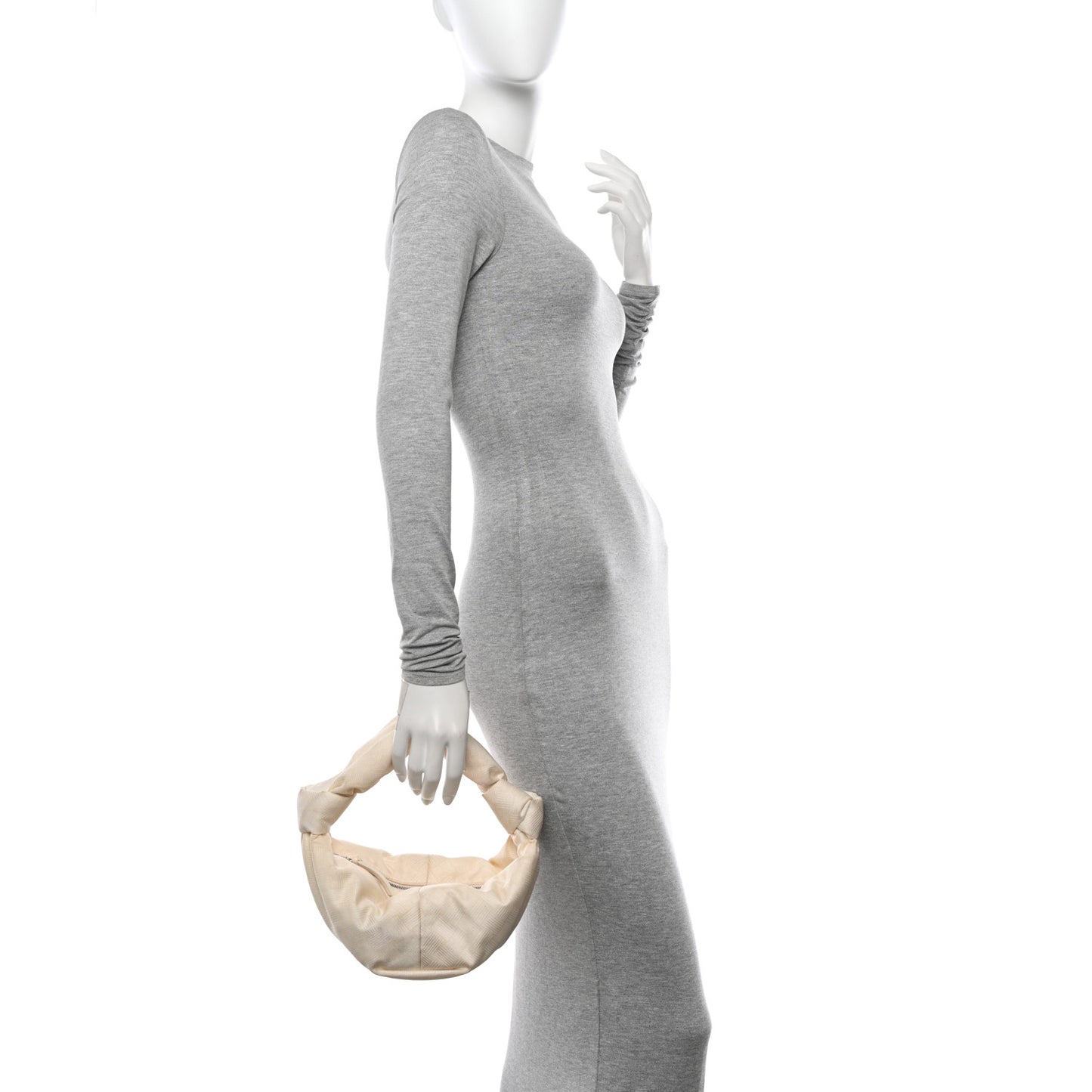 Jacquard Mini Double Knot Bag Ivory