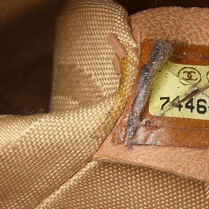 Chanel Patent Quilted Medium Chocolate Bar Flap Tan 7 of 20