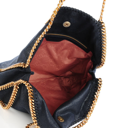 Stella McCartney Shaggy Deer Falabella Fold Over Tote Navy 5 of 9
