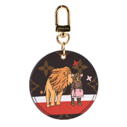 Louis Vuitton Monogram 2018 Christmas Animation Cats Bag Charm Key Ring 1 of 5